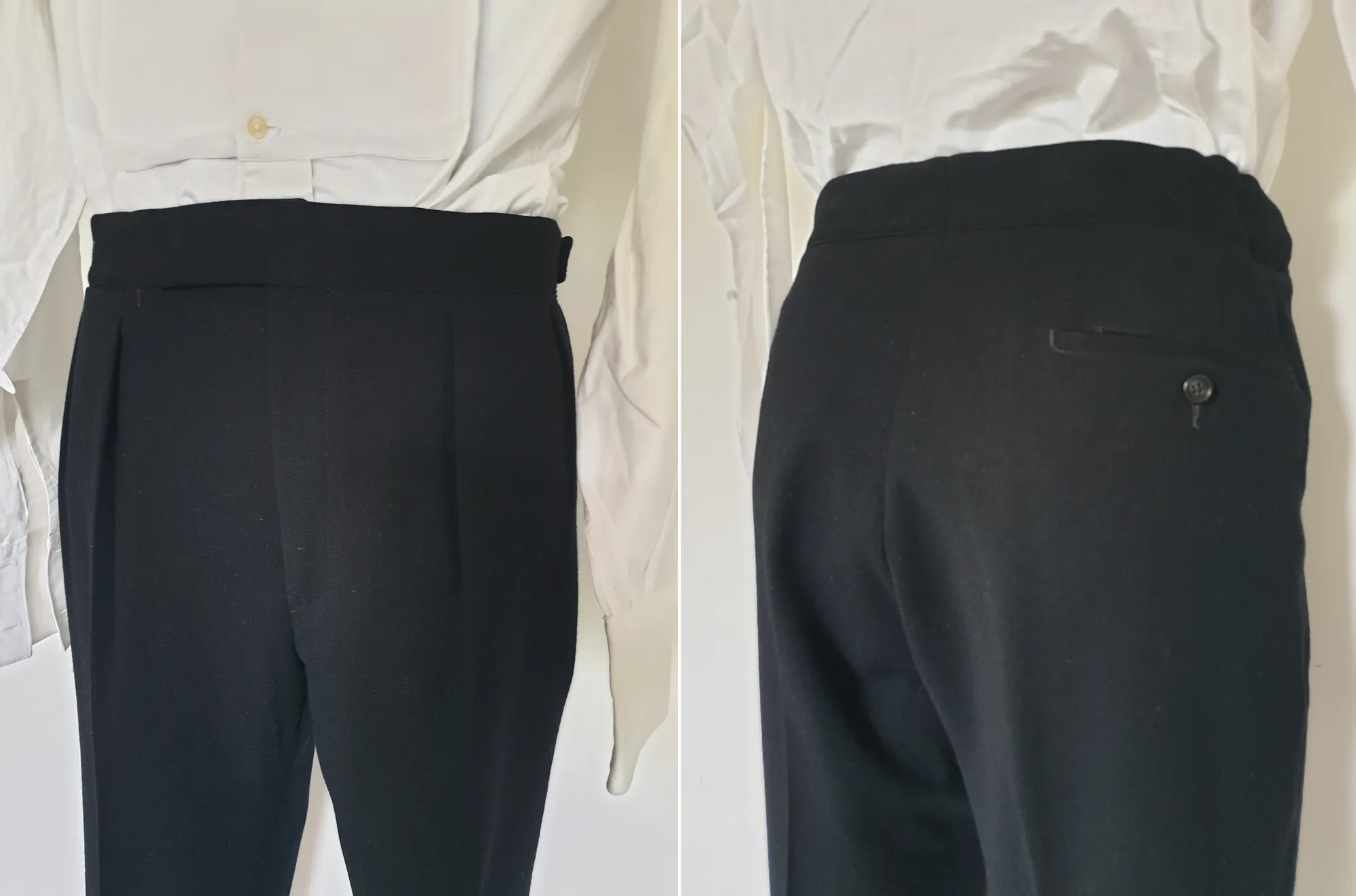 1960s Shawl Lapel Wool Tuxedo, Formal Suit - L