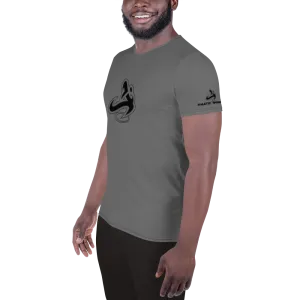 Athletic Apparatus Grey Black logo Men's Athletic T-shirt