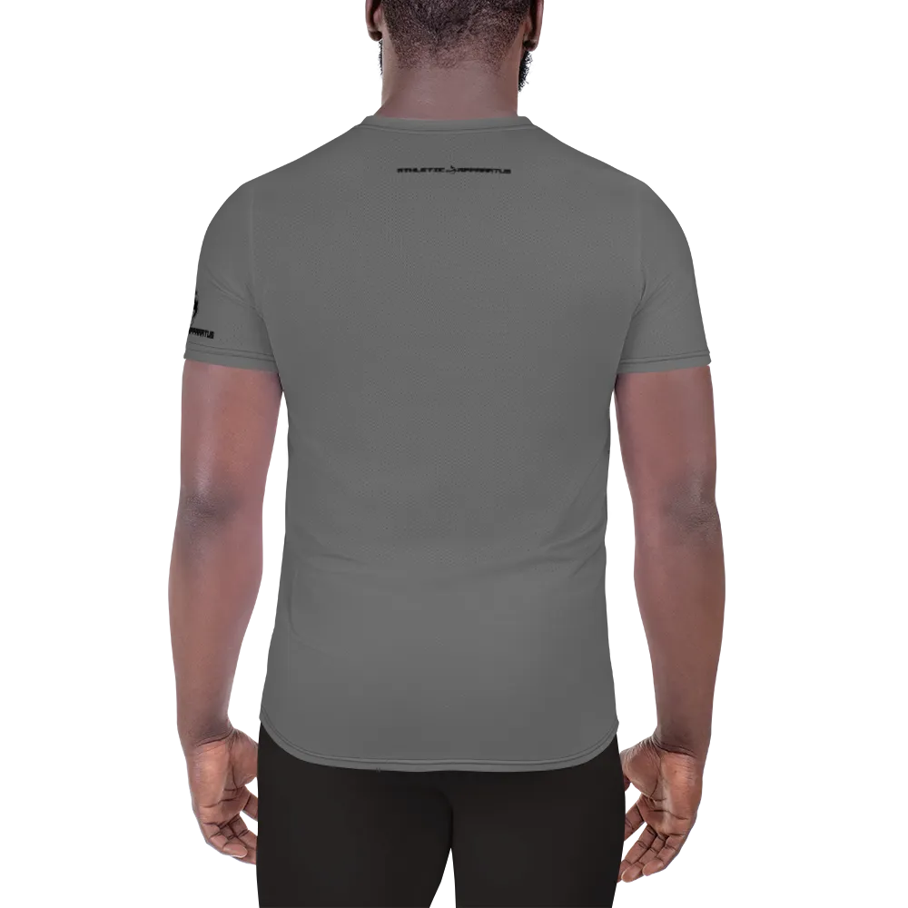 Athletic Apparatus Grey Black logo Men's Athletic T-shirt