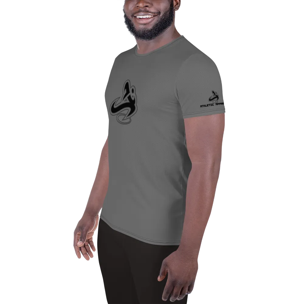 Athletic Apparatus Grey Black logo Men's Athletic T-shirt