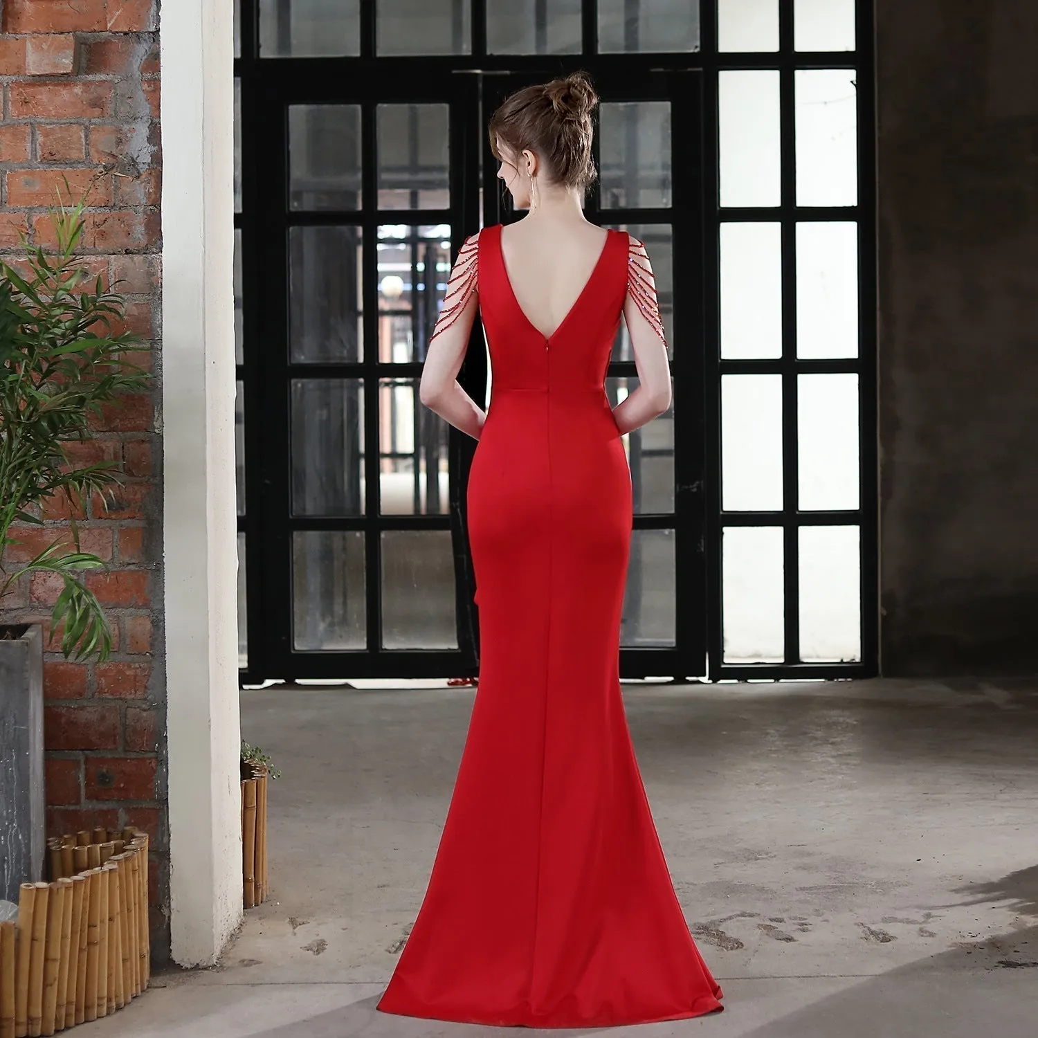 Ava Cowl Stylish Neck Formal Dress