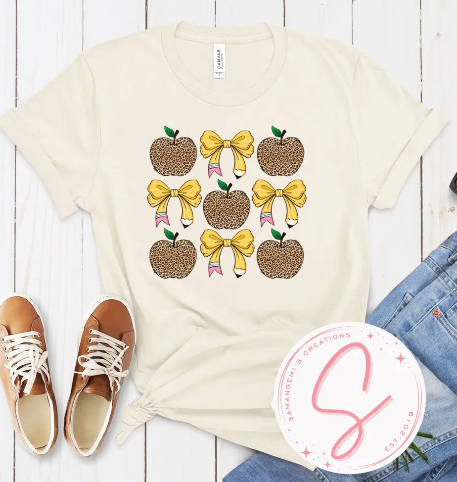 Back to School Apples Tshirt