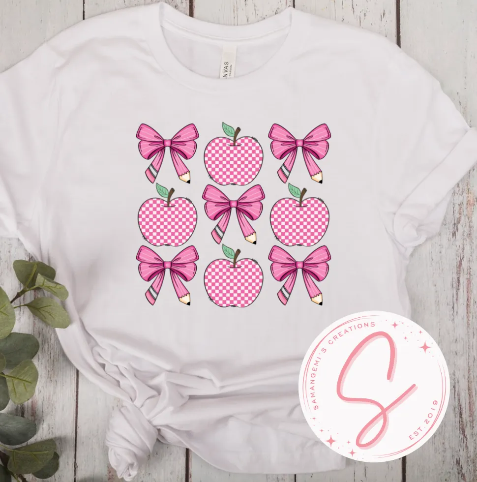 Back to School Apples Tshirt