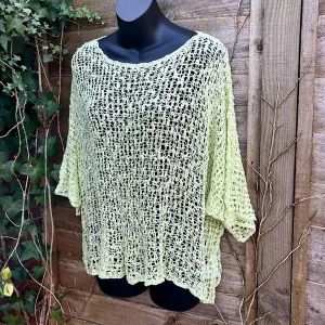 Breezy Light Lime Bohemian Popcorn Cover Up