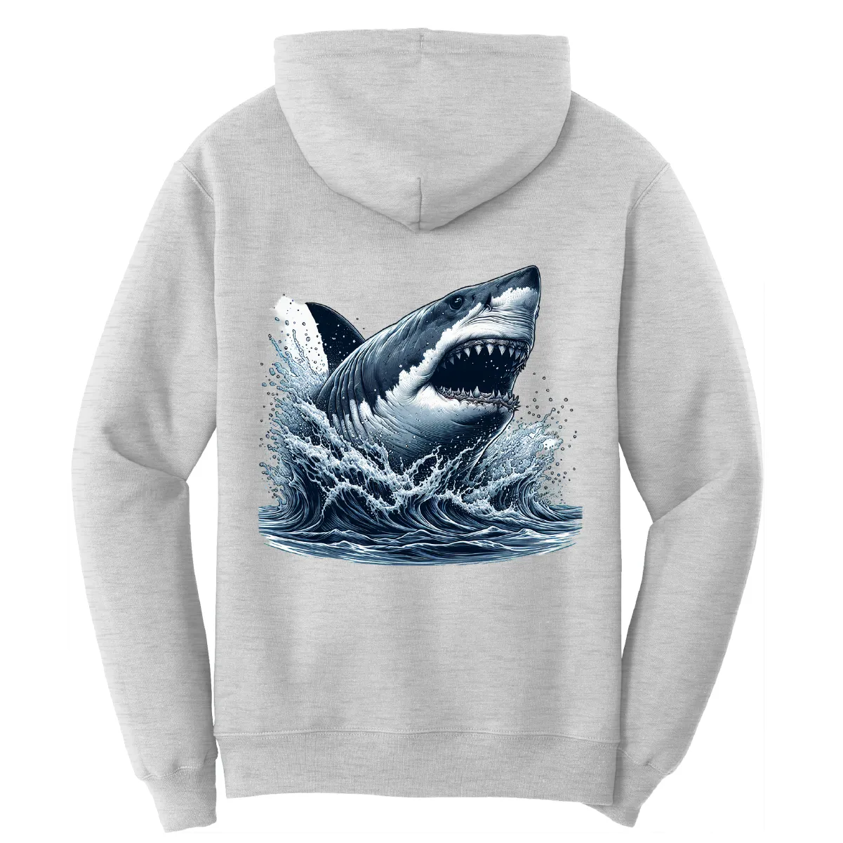Cape Cod, MA Jaws Women's Cotton Hoodie