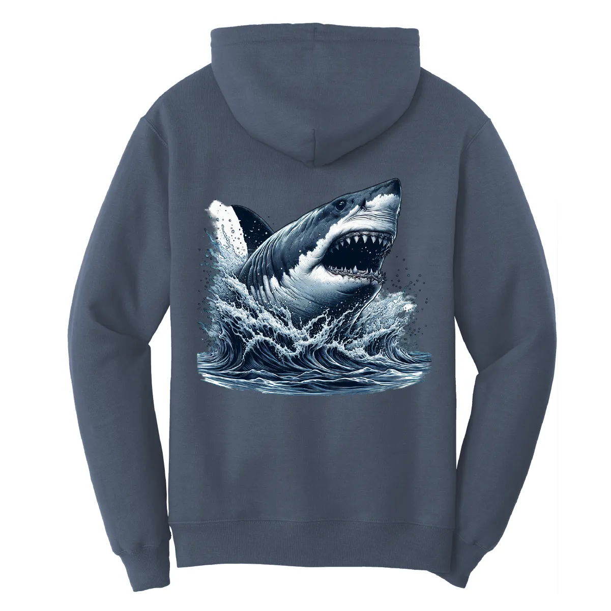 Cape Cod, MA Jaws Women's Cotton Hoodie