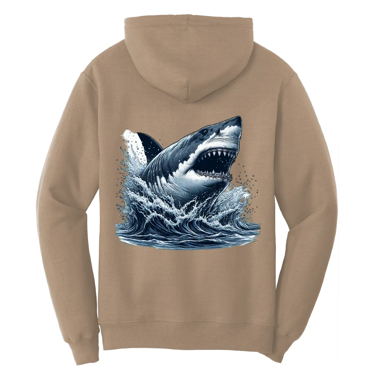 Cape Cod, MA Jaws Women's Cotton Hoodie
