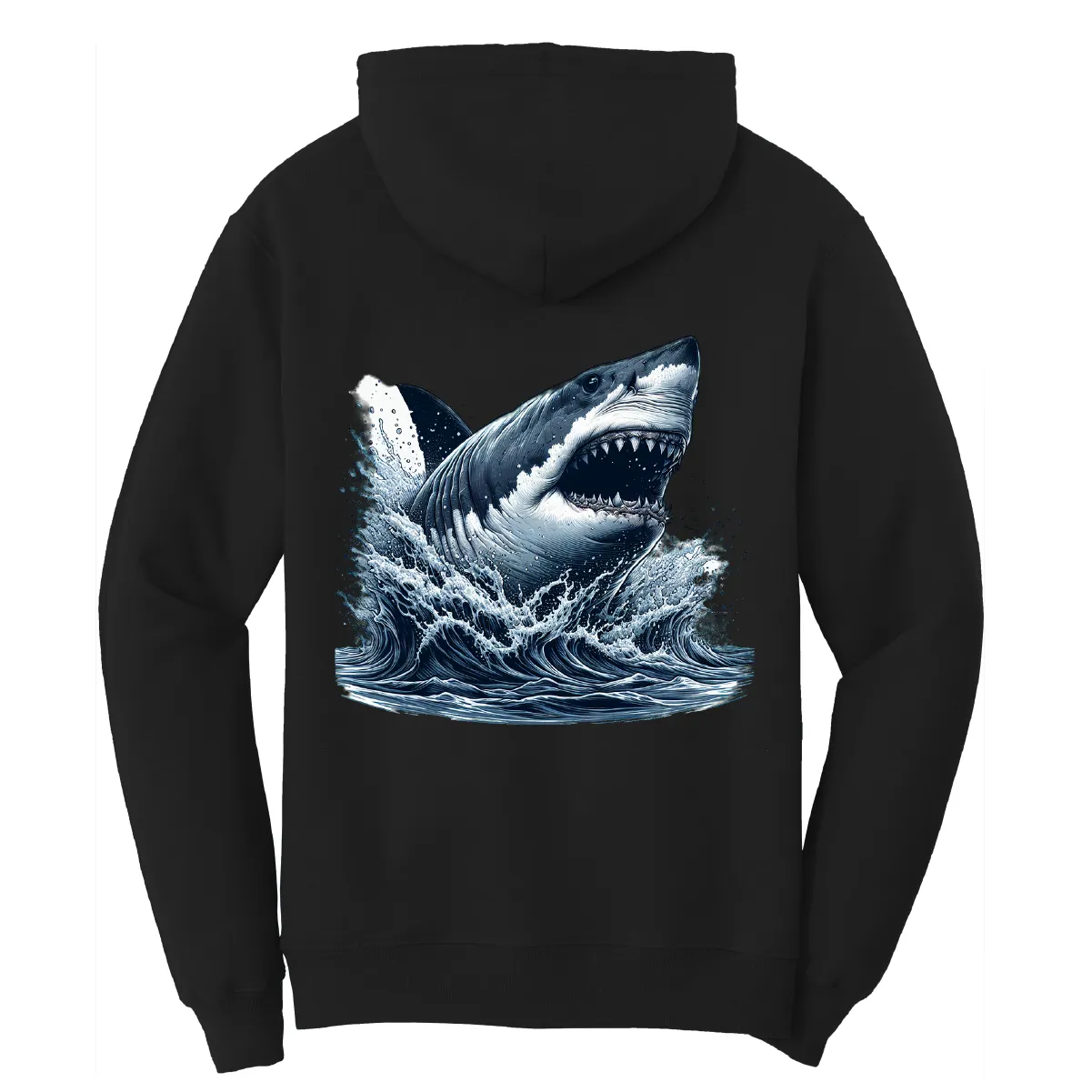 Cape Cod, MA Jaws Women's Cotton Hoodie