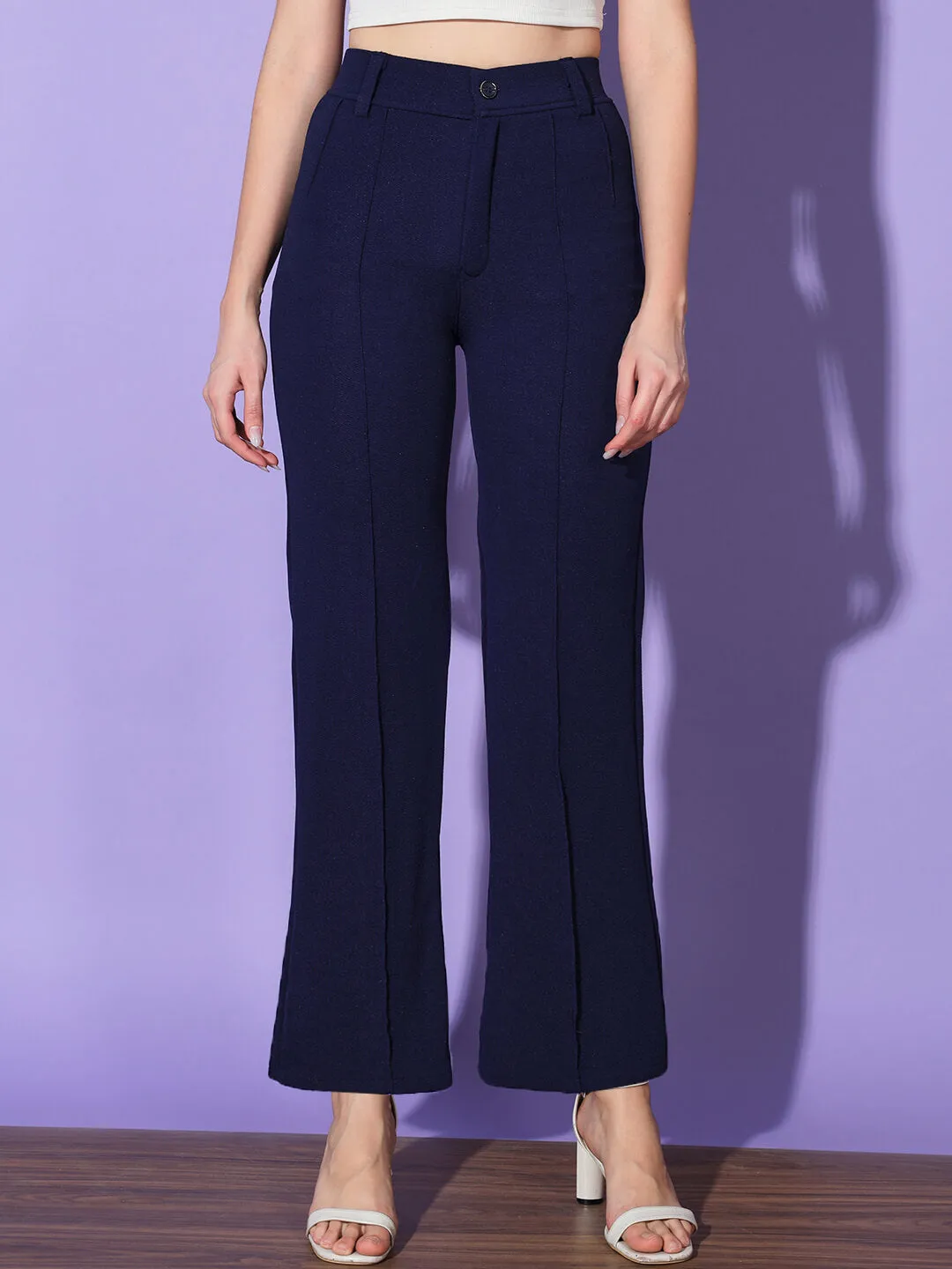 Carrera Full Length Women Formal Trousers and Pants-3362