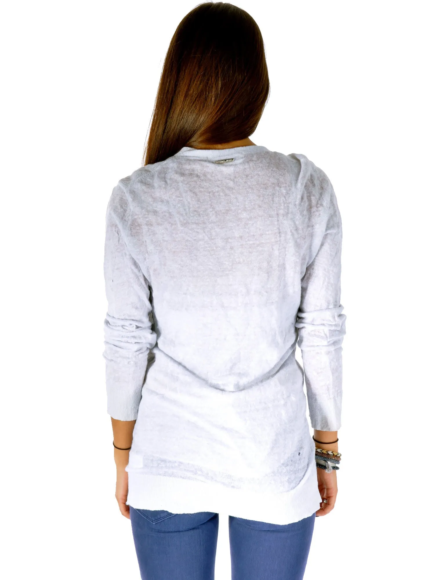 Crinkled Linen Cardi