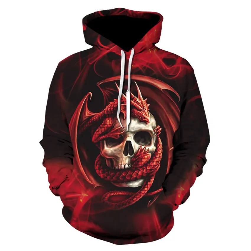 Dragon & Skull Hoodie