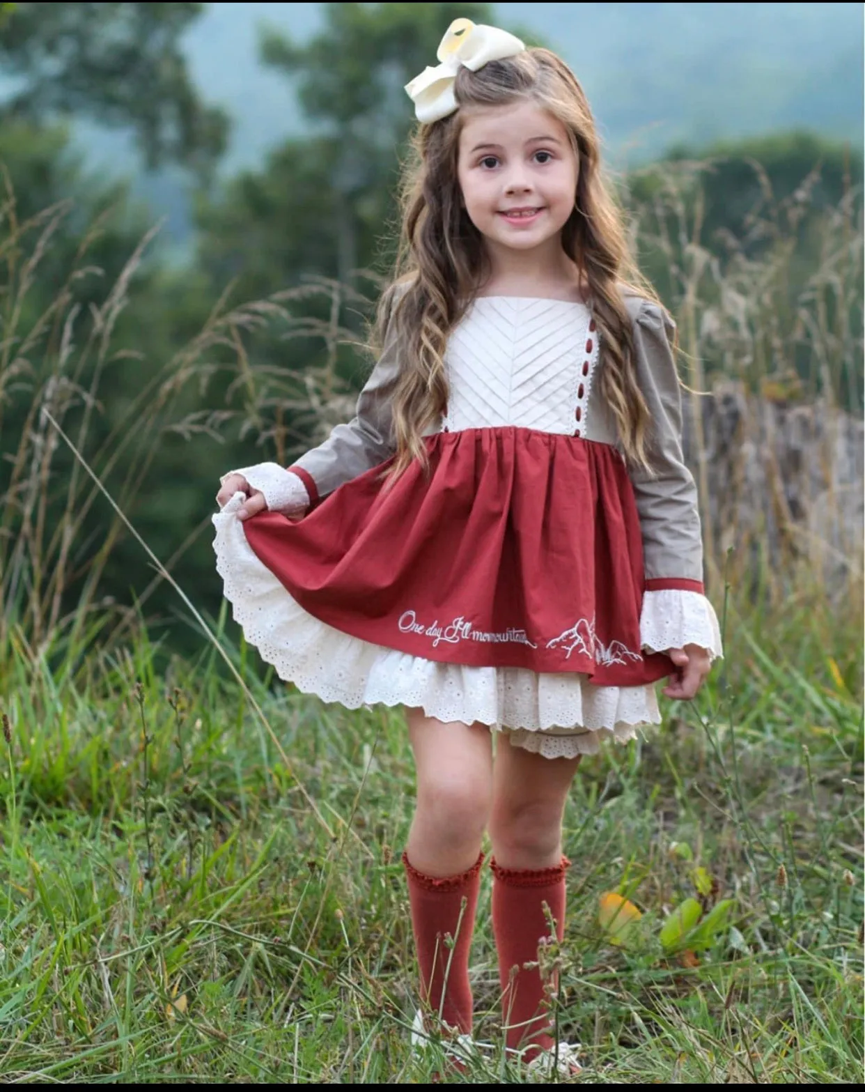 Evie's Closet Mountains Eyelet Dress