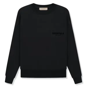 Fear of God Essentials Black Crewneck (SS22)