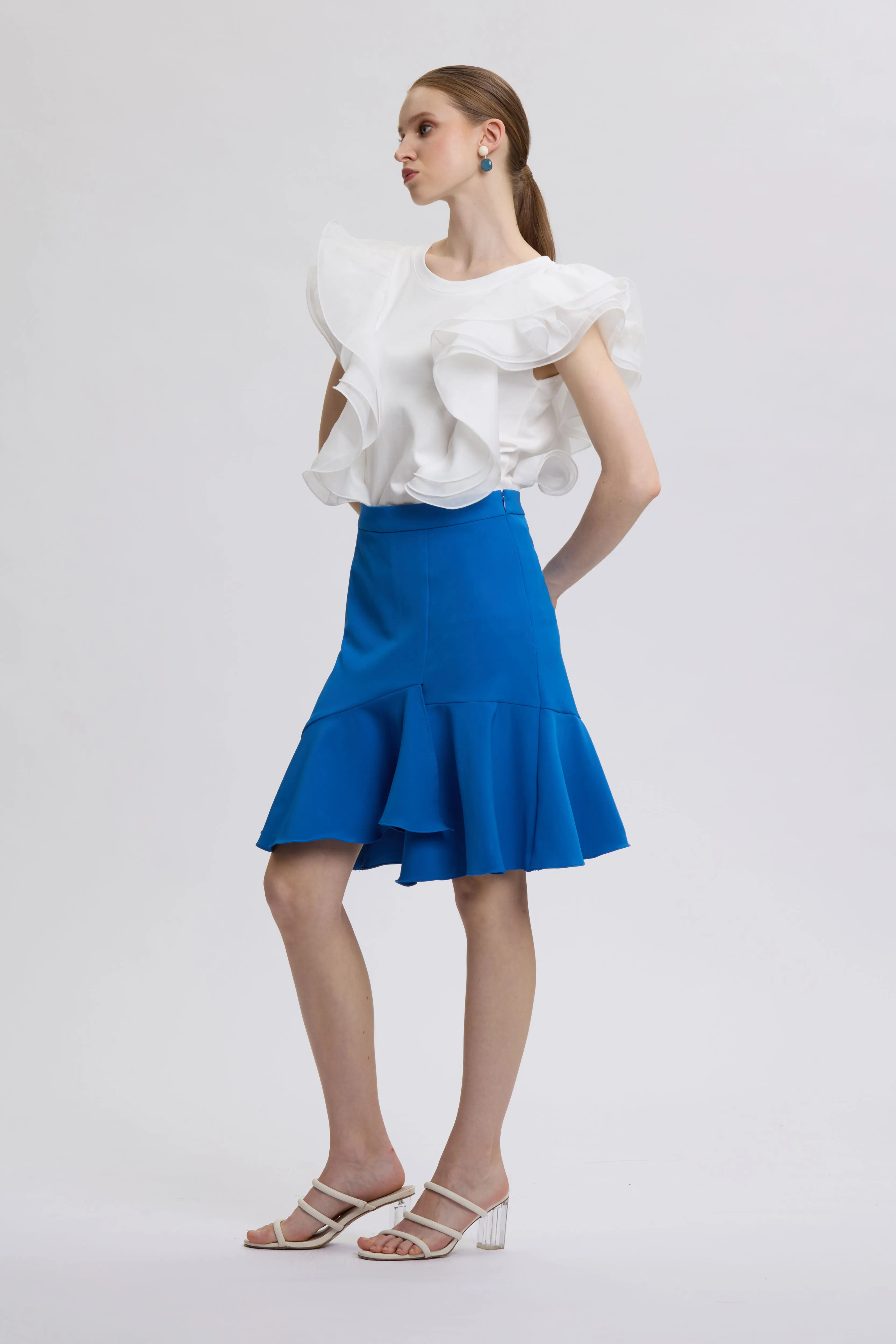 Fishtail Wrap Skirt
