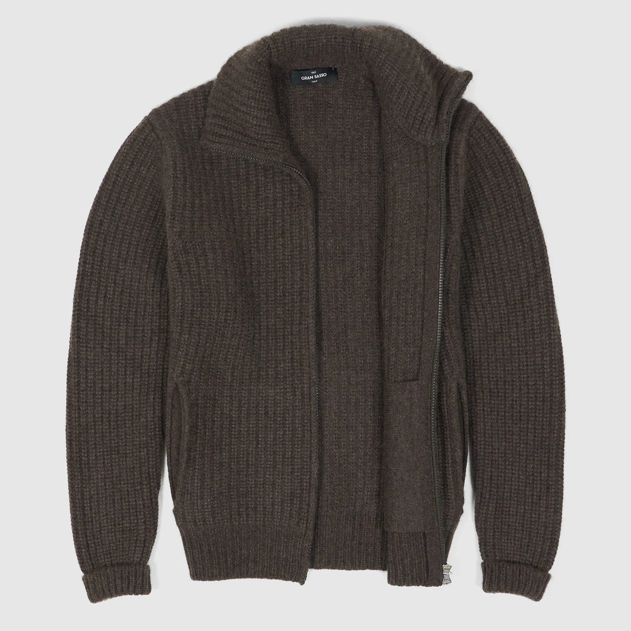 Gran Sasso Full Zip Pure Cashmere Cardigan
