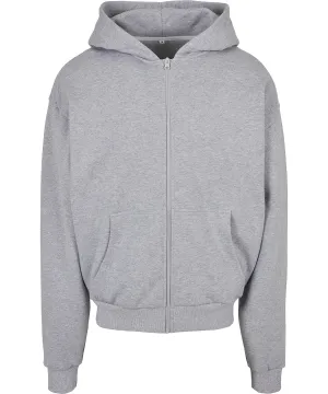 Heather Grey - Ultra heavy zip hoodie