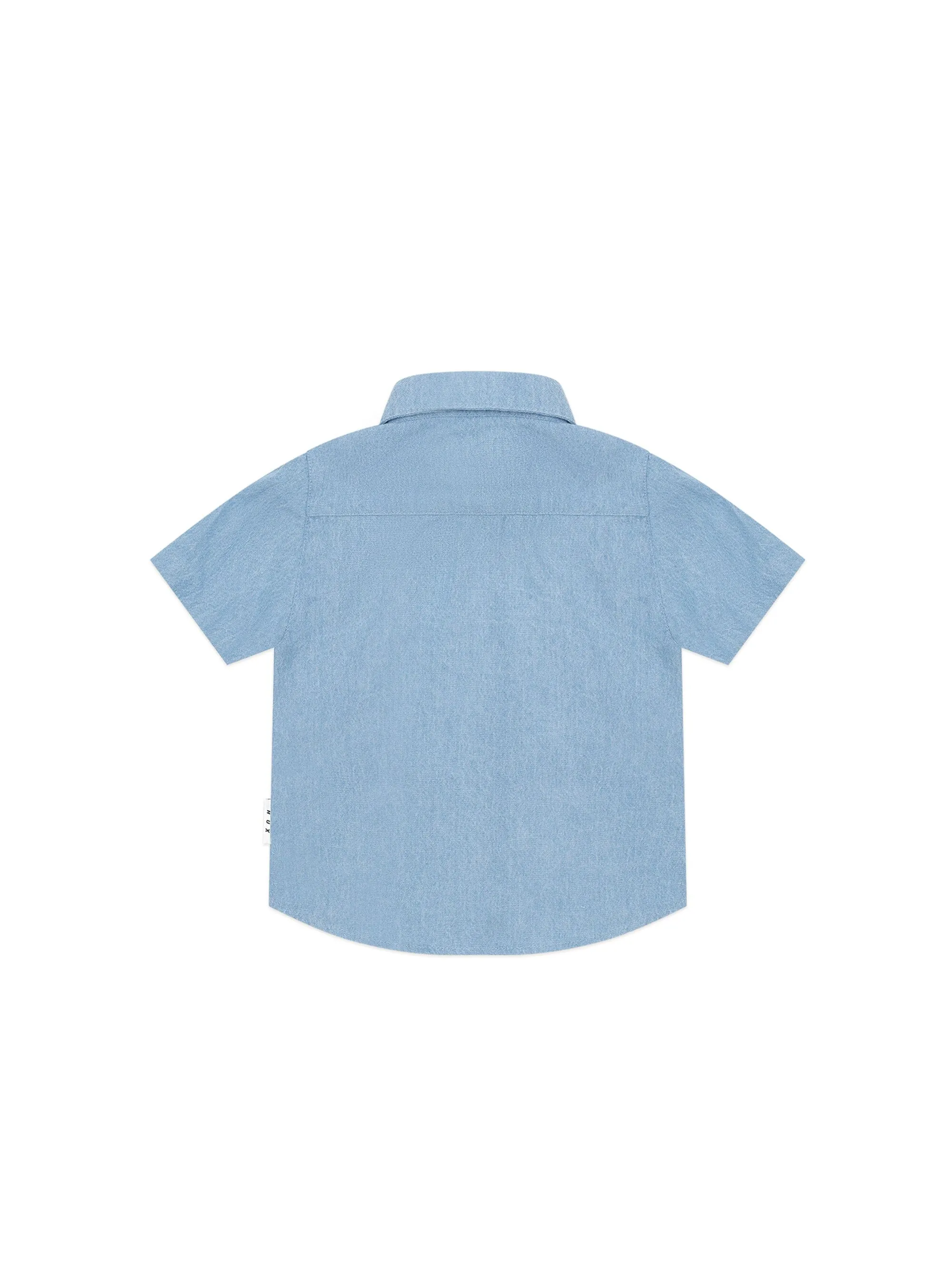 Huxbaby - Chambray Hux Short Sleeve Shirt - HB2360W25