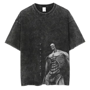 [KUJO] "Colossal Titan" Vintage Oversized T Shirt