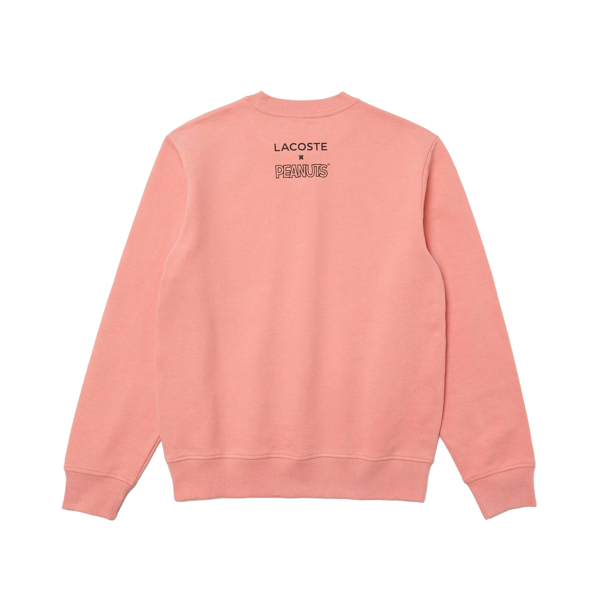 Lacoste X Peanuts Snoopy Crew Neck Organic Cotton Unisex Sweatshirt Pink