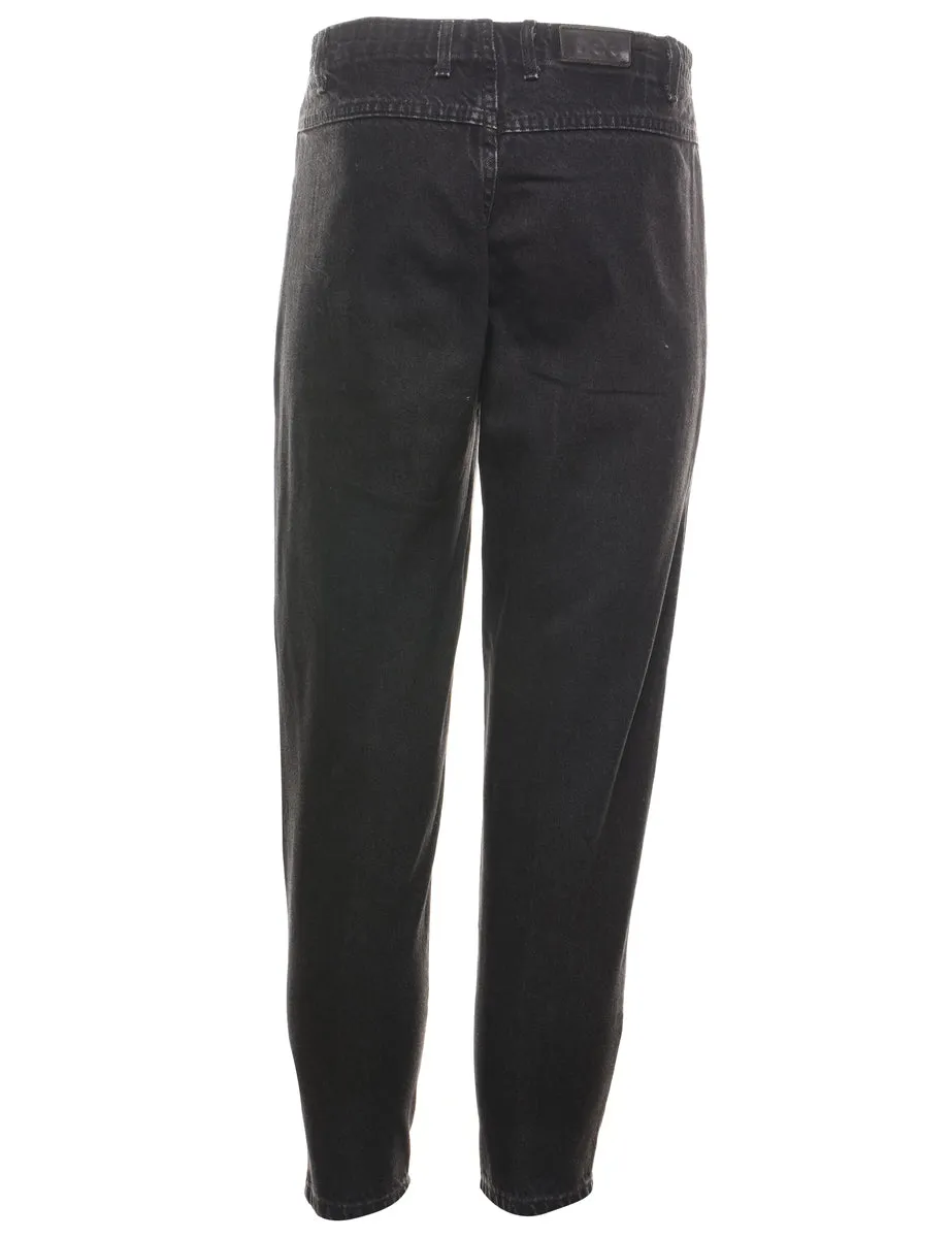 Lee High Waist Black Denim Trousers - W26 L27