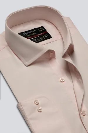 Light Pink Plain Formal Shirt