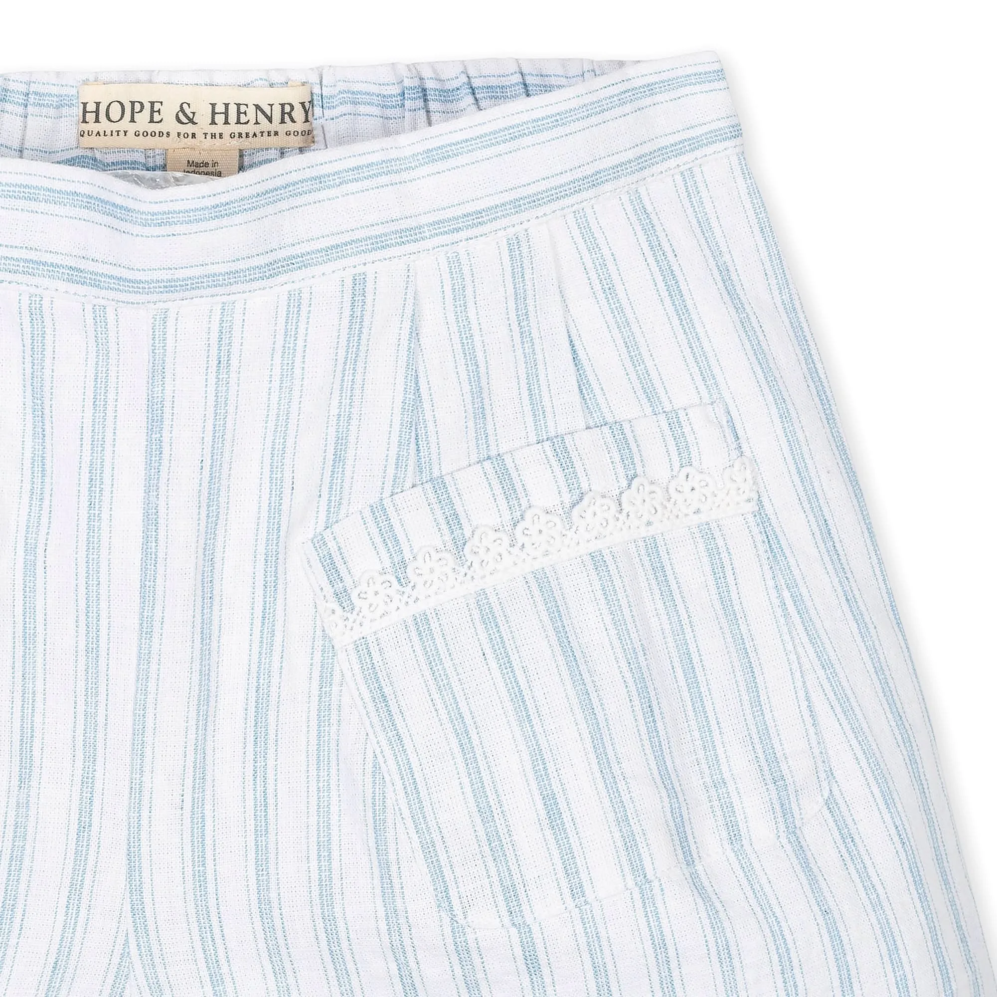 Linen Flat Front Short - Baby