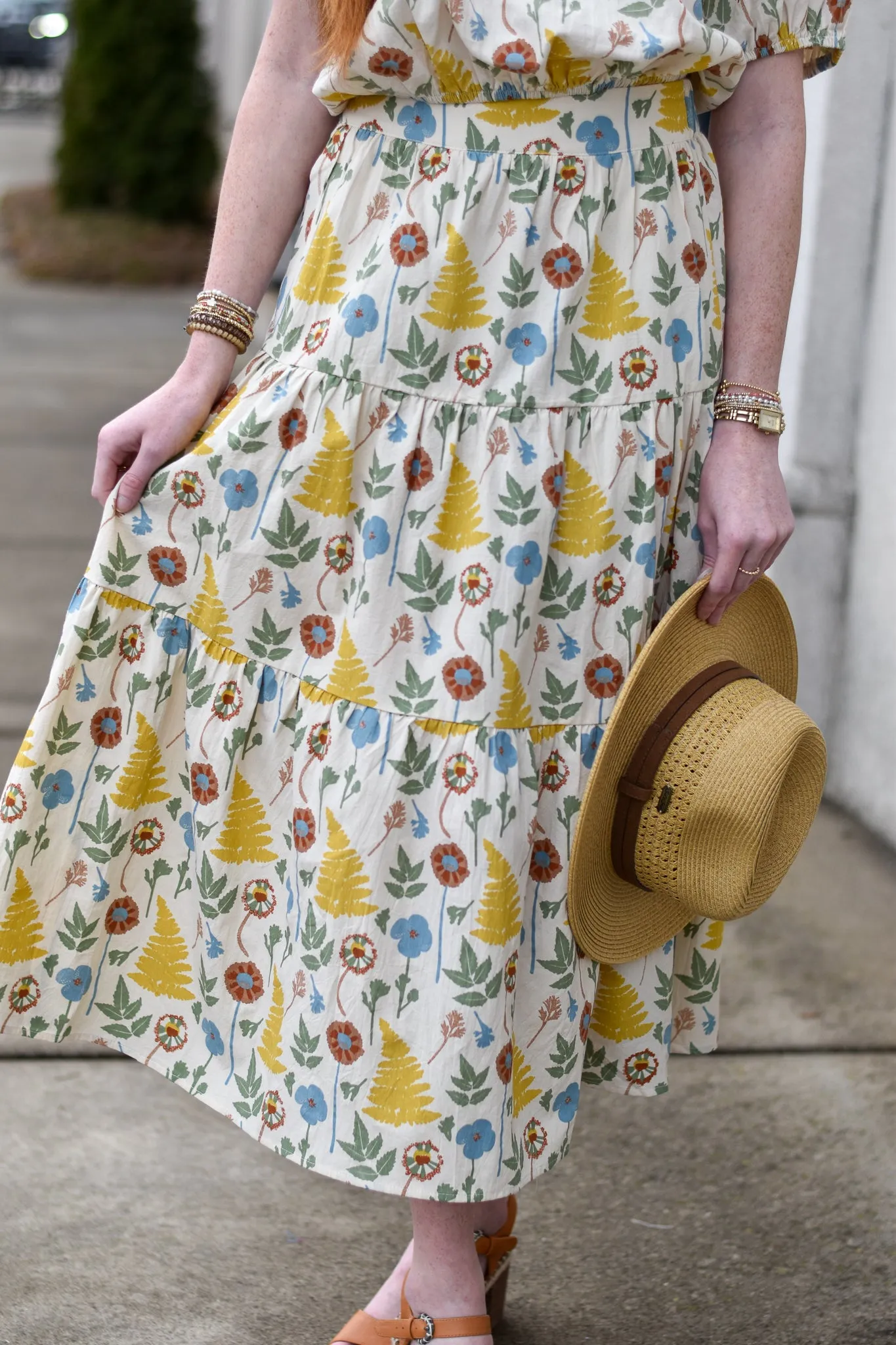 llia Printed Skirt