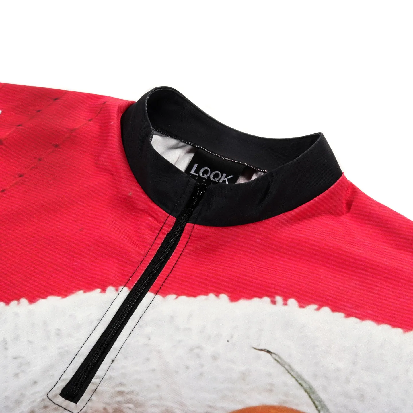 LQQK STUDIO LOOSE CYCLING JERSEY TOMATO PRINT