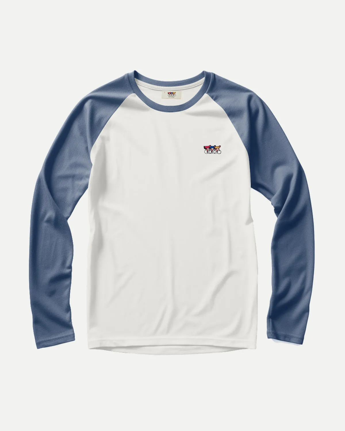 LS T-shirt - Breezy Blue & Off White