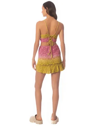 Maaji Rose Garden Crochet Short Skirt Skirts