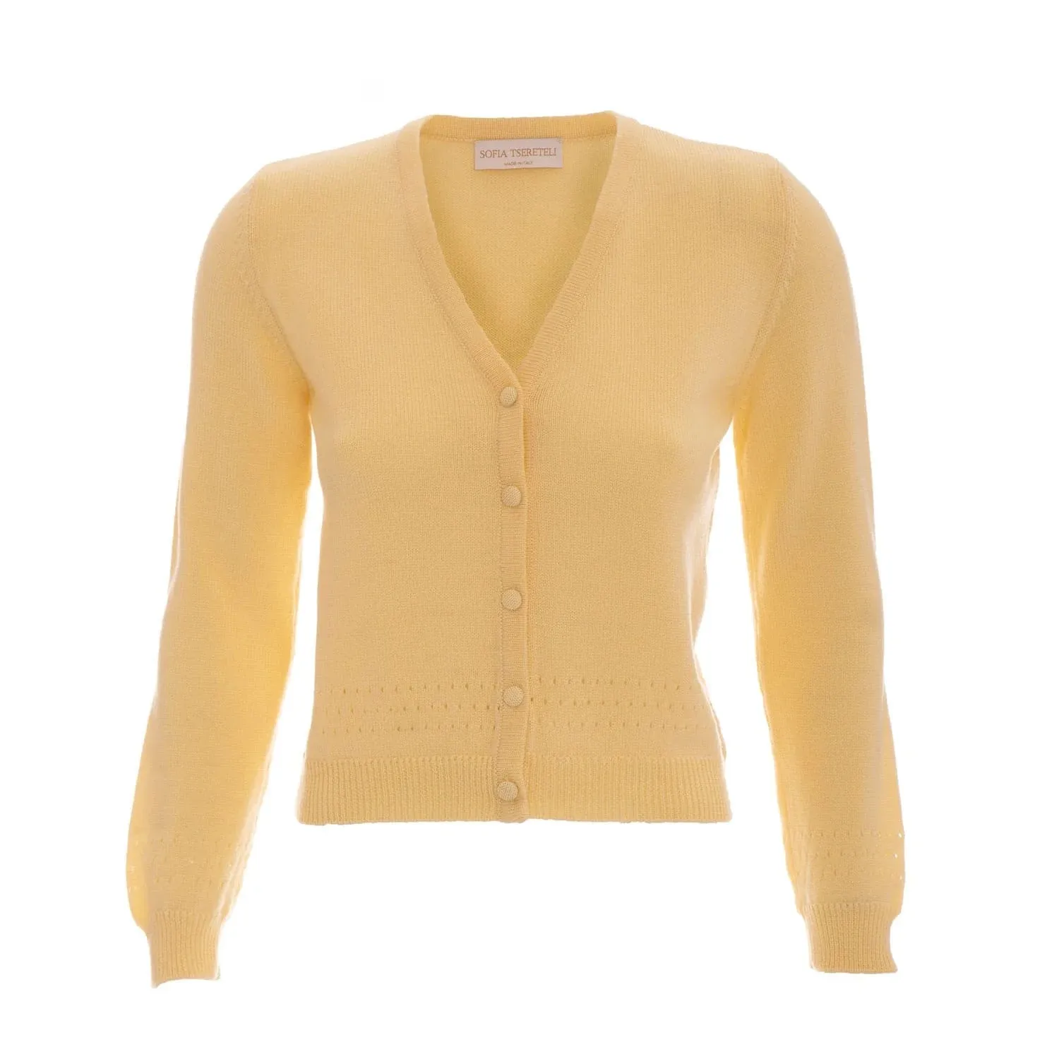 Merino wool knitted cardigan