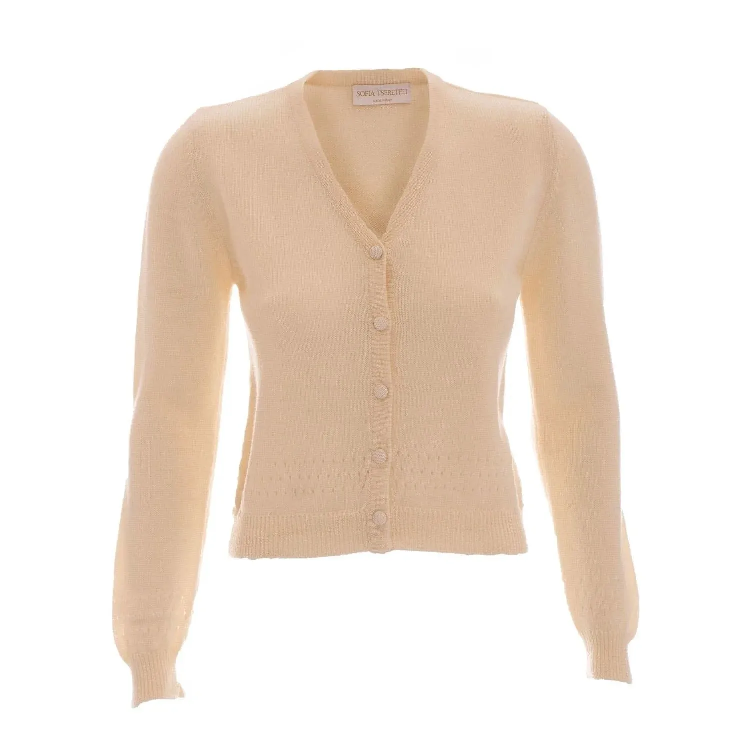 Merino wool knitted cardigan