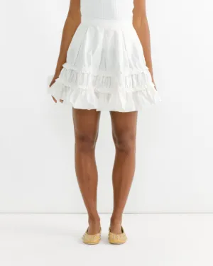 Mini Maud Skirt in White