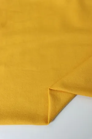 Mustard Cotton Spandex French Terry