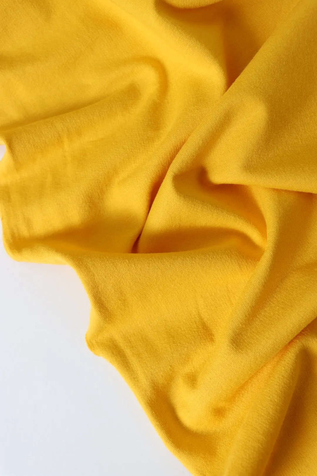 Mustard Cotton Spandex French Terry