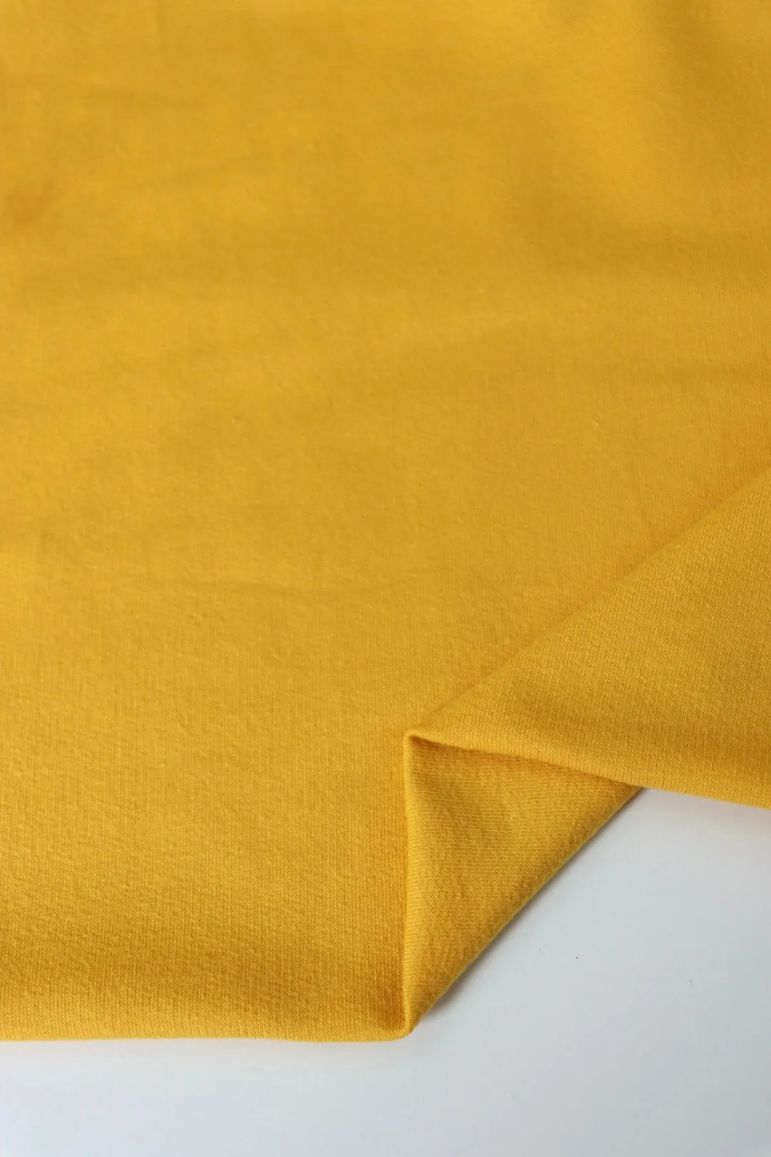 Mustard Cotton Spandex French Terry