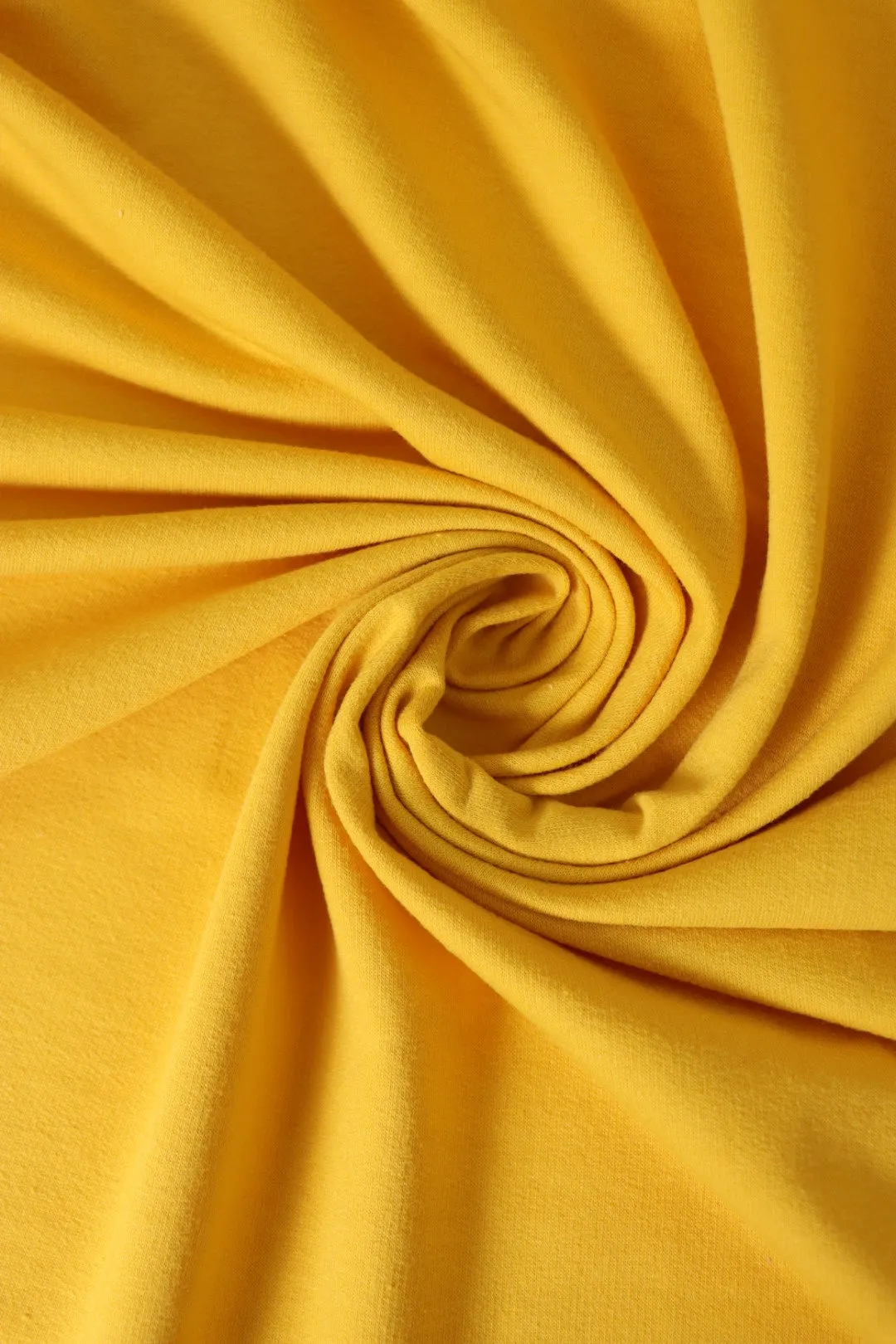 Mustard Cotton Spandex French Terry