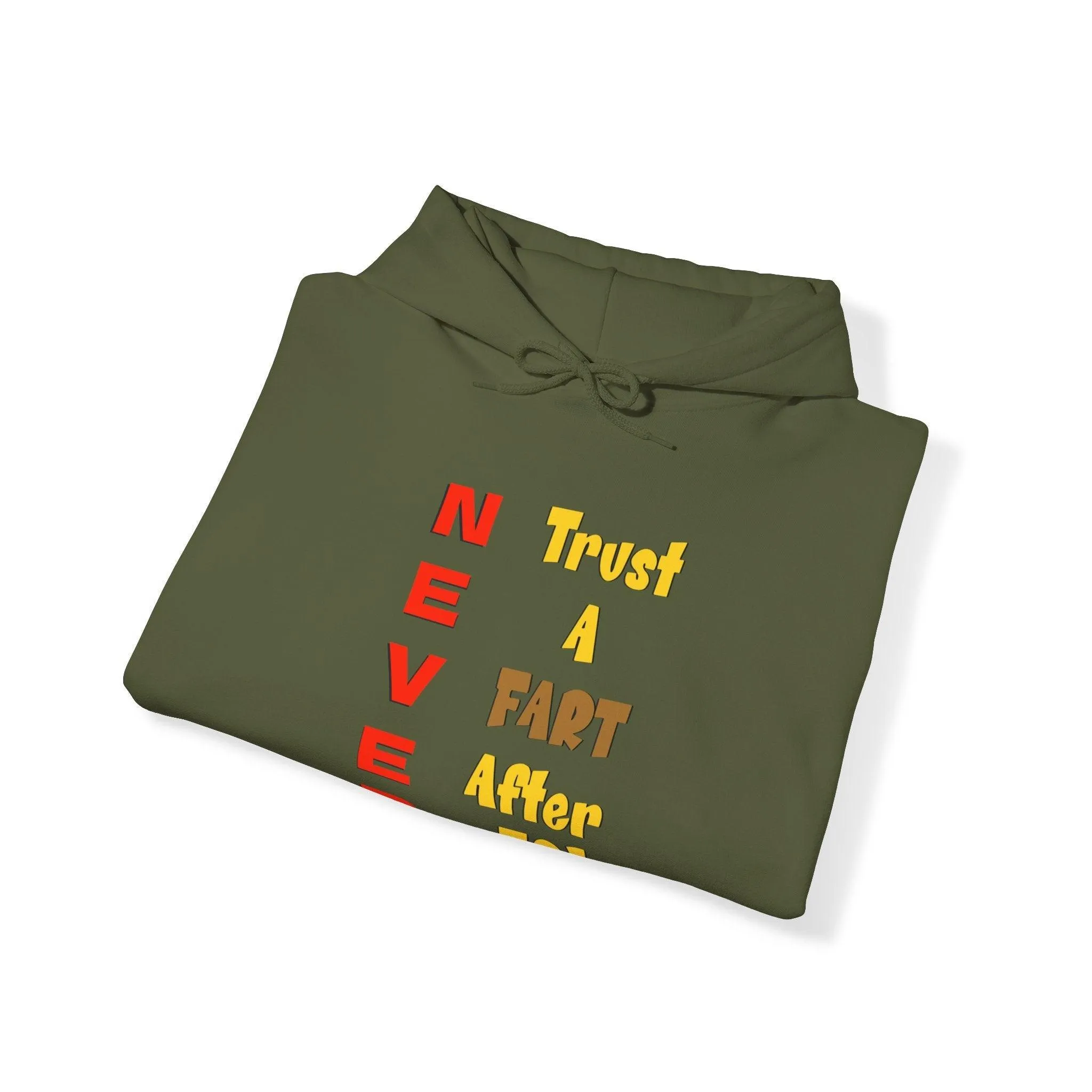 NEVER Trust A FART AFTER 50! Unisex Heavy Blend™ Gildan Hooded Sweatshirt 50/50 Cotton/Polyester Sizes S-5XL