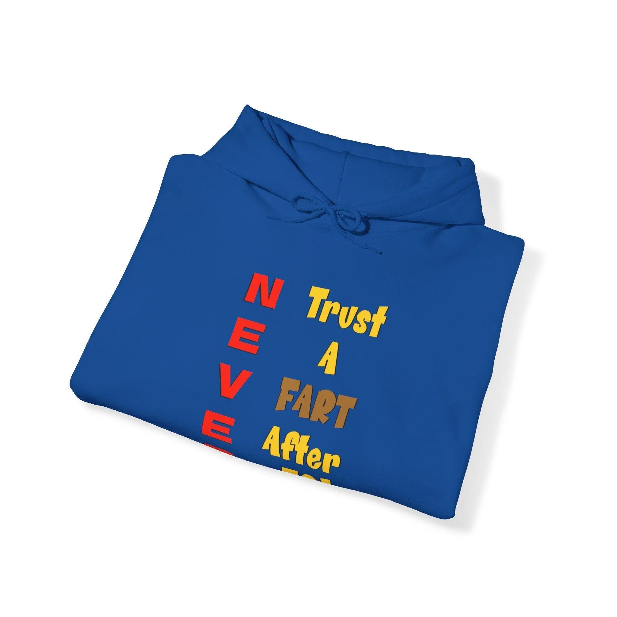 NEVER Trust A FART AFTER 50! Unisex Heavy Blend™ Gildan Hooded Sweatshirt 50/50 Cotton/Polyester Sizes S-5XL