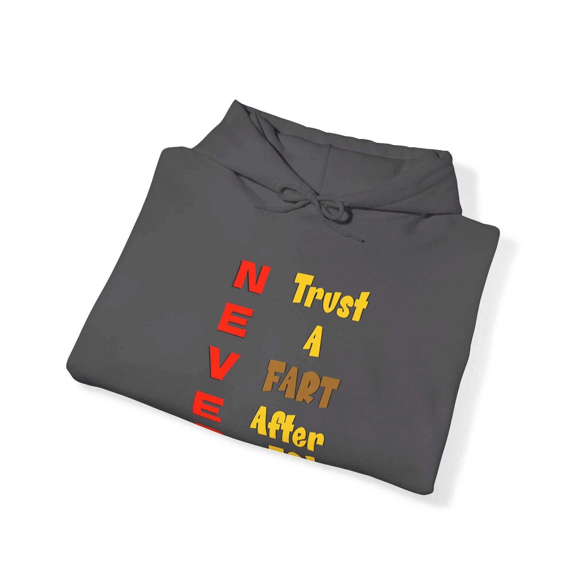 NEVER Trust A FART AFTER 50! Unisex Heavy Blend™ Gildan Hooded Sweatshirt 50/50 Cotton/Polyester Sizes S-5XL