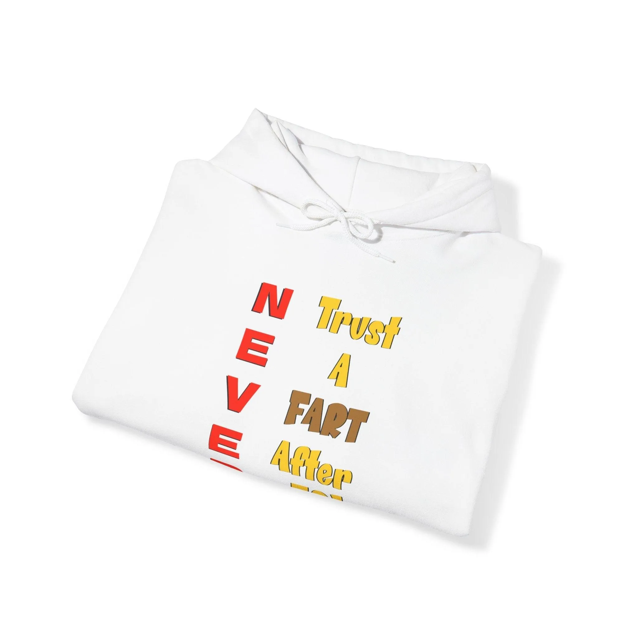 NEVER Trust A FART AFTER 50! Unisex Heavy Blend™ Gildan Hooded Sweatshirt 50/50 Cotton/Polyester Sizes S-5XL