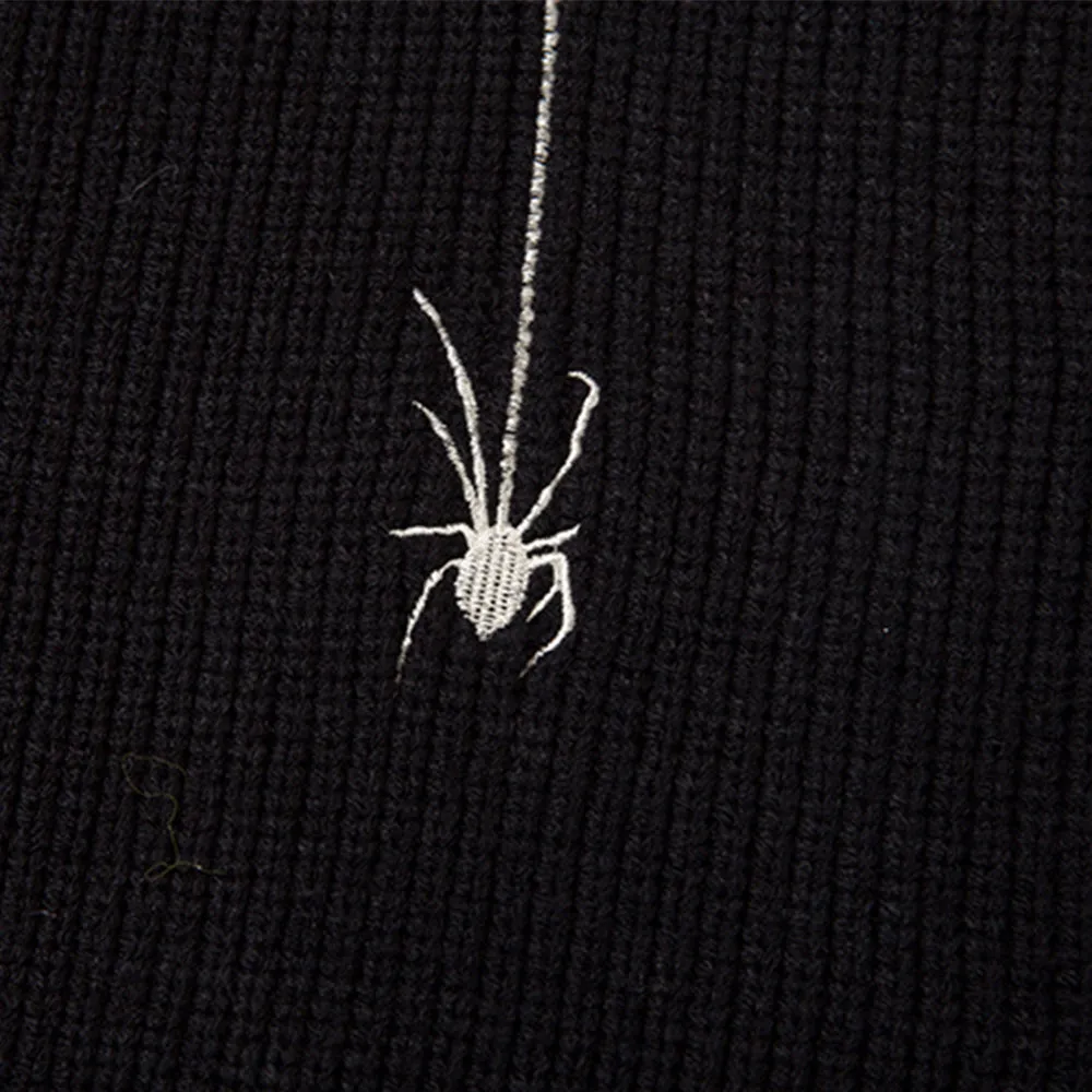 OOC' Spider Web Embroidered Knit Cardigan