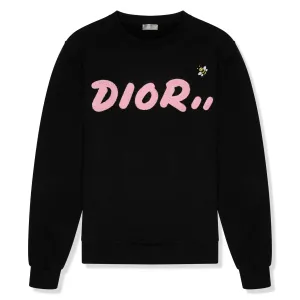 Preloved - Dior x Kaws Black Sweatshirt (Wash Tags Cut Off)