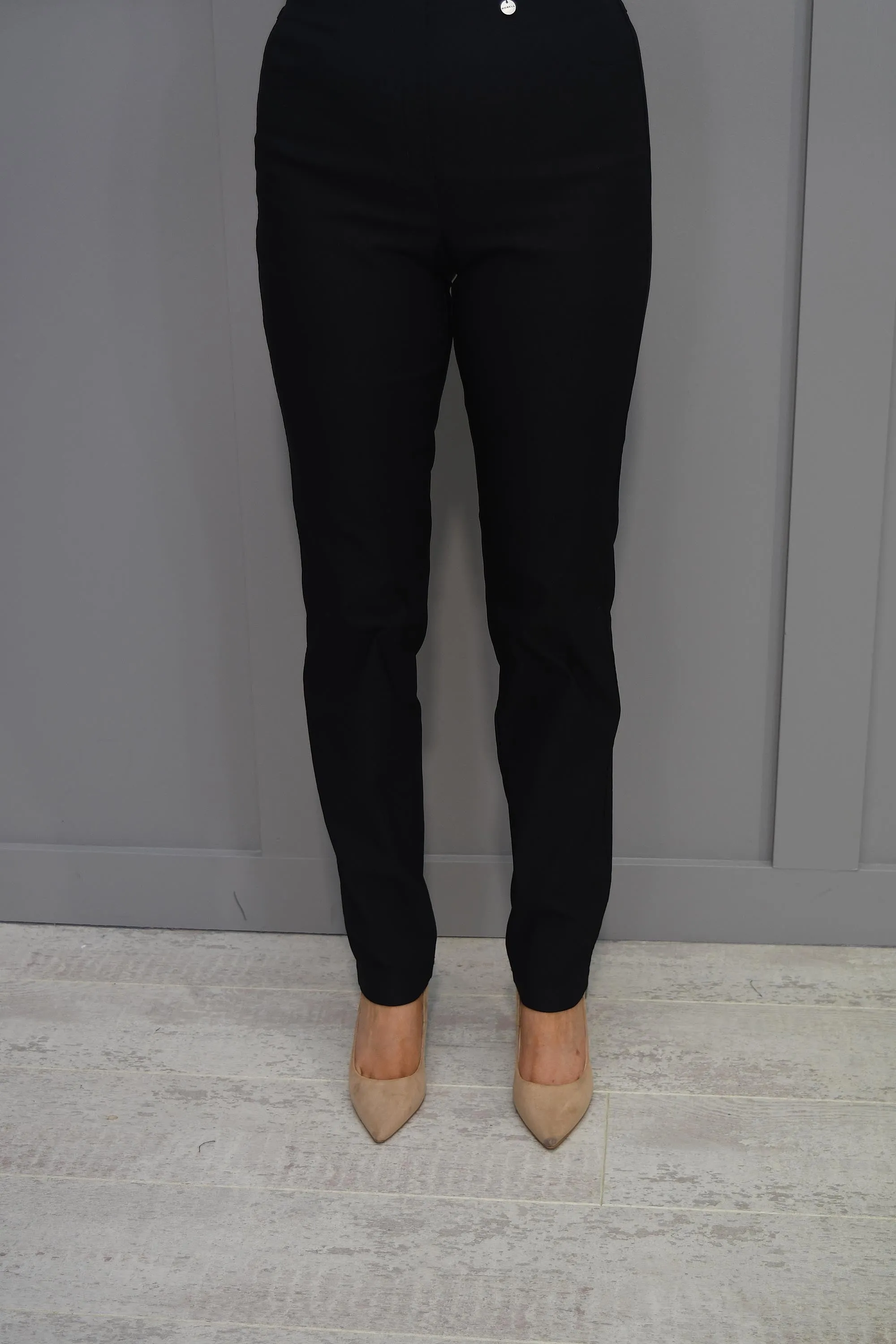 Robell Bella Full Length Fleece Trousers Black - 51559 54025 90