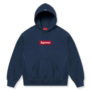 Supreme Box Logo Navy Hoodie (FW24)