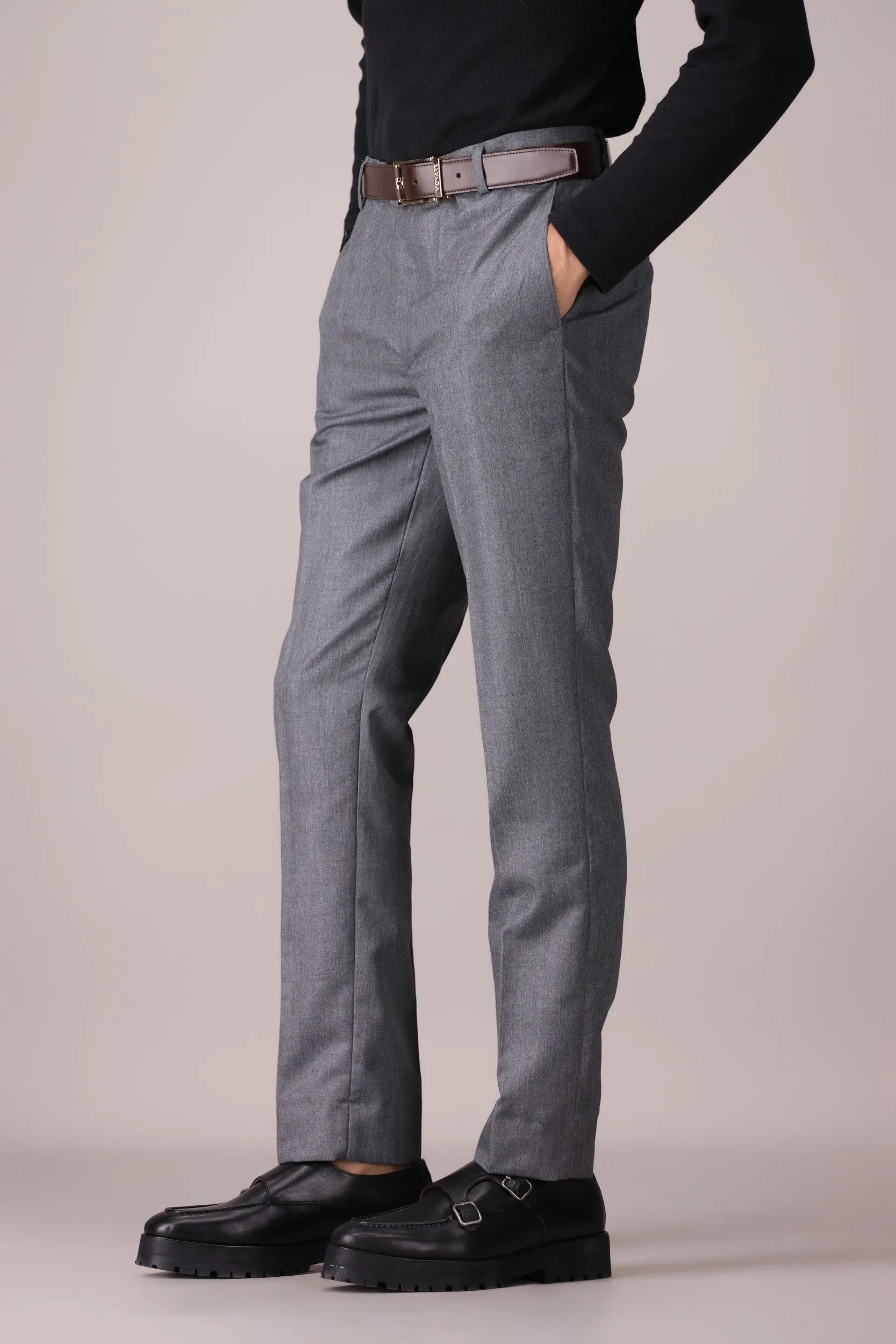 TEXTURED FORMAL PANTS