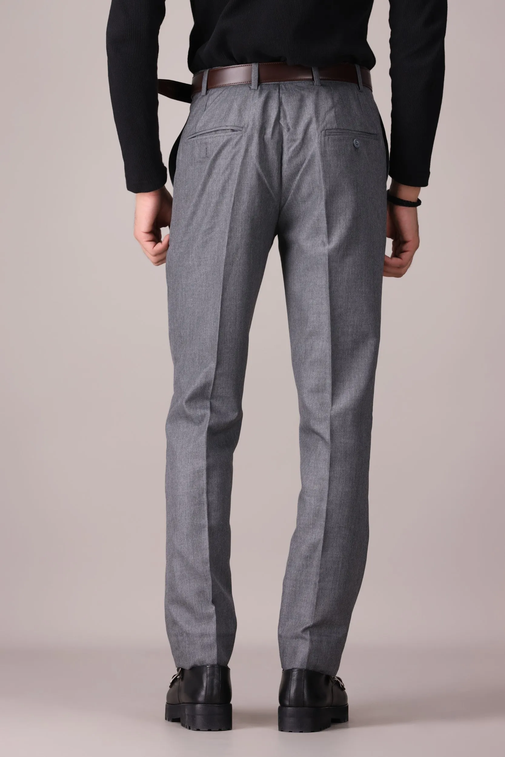 TEXTURED FORMAL PANTS