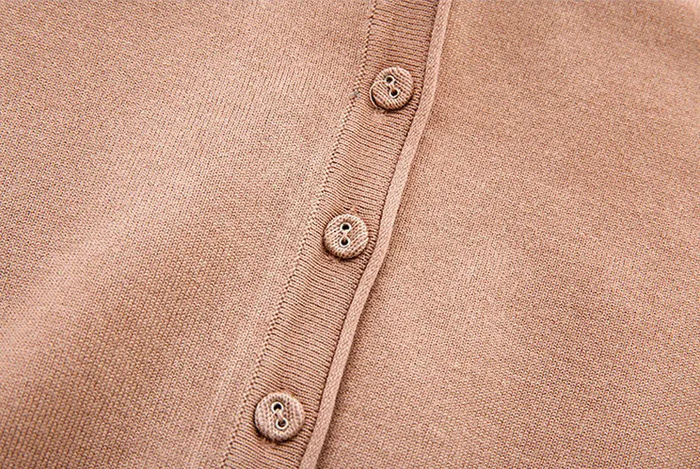 VenusFox Autumn Women Knitted Cardigan with buttons