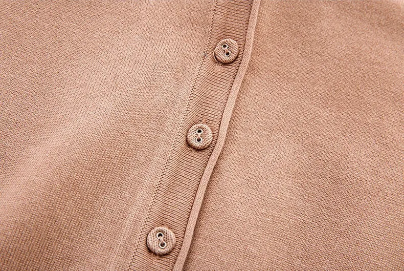 VenusFox Autumn Women Knitted Cardigan with buttons