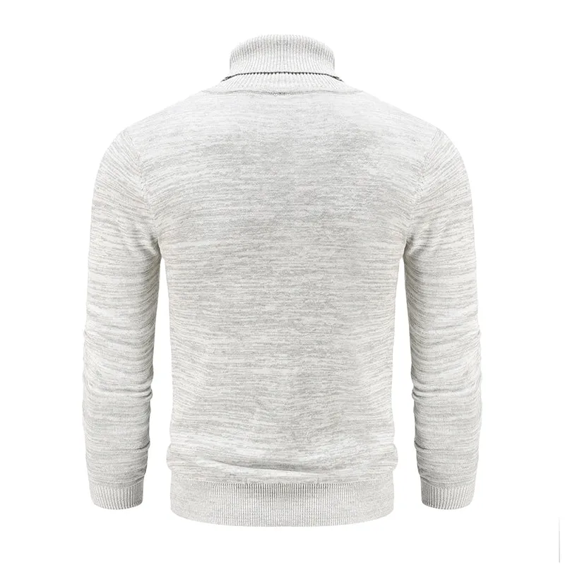 West Louis Winter Turtleneck Cotton Knitted Pullover